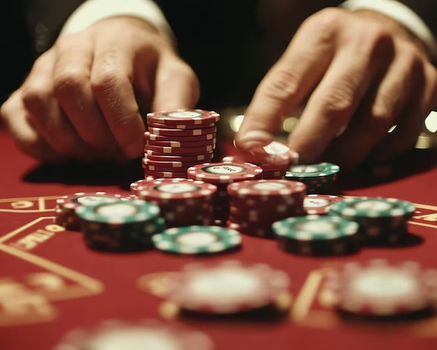 Roulette wheel and betting board on Togel Market